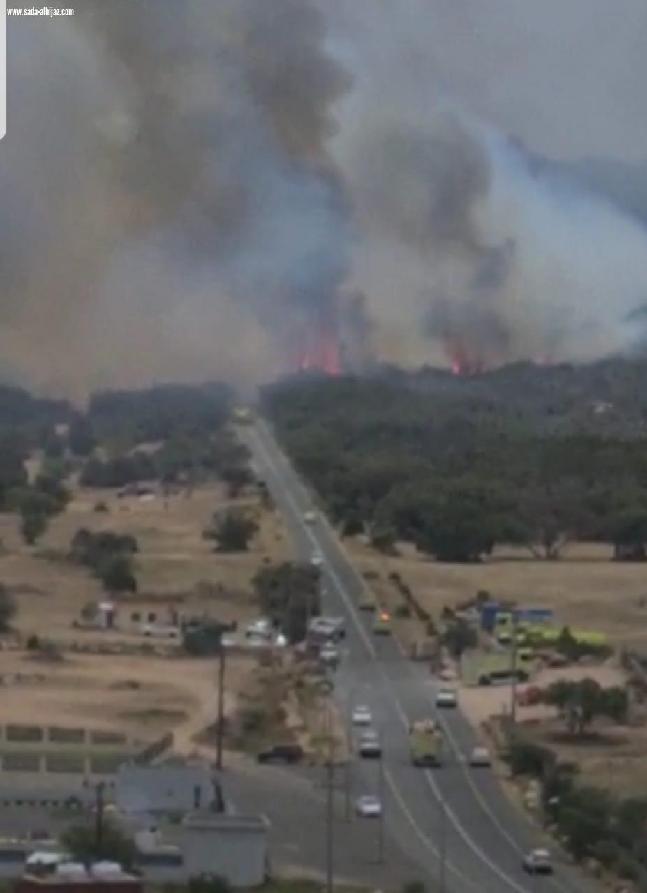 مواطن يشارك ب 12 كرافان مجانا لخدمة المشاركين في حريق منتزهات عسير