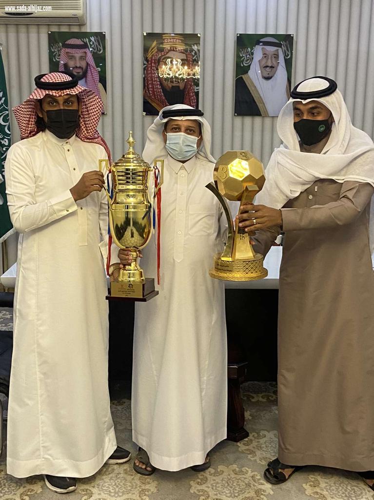 رئيس مركز وادي جازان يستقبل فريق امجاد الخشابية بطل بطولة الغرفة التجارية الصناعية بجازان وبطل السوبر
