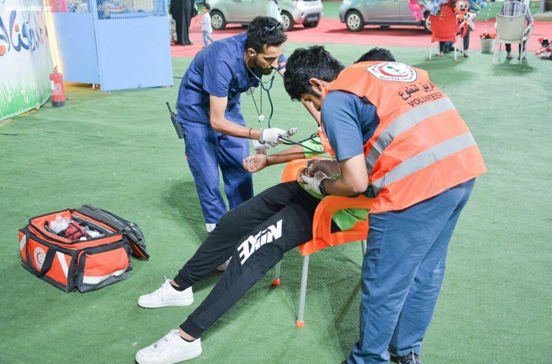 الهلال الأحمر في محافظة جدة يشارك في مهرجان ربيعنا أحلى