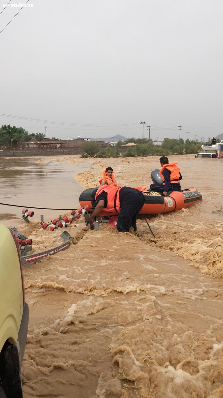 مدني ينبع ينفذ خطة السيول و الامطار