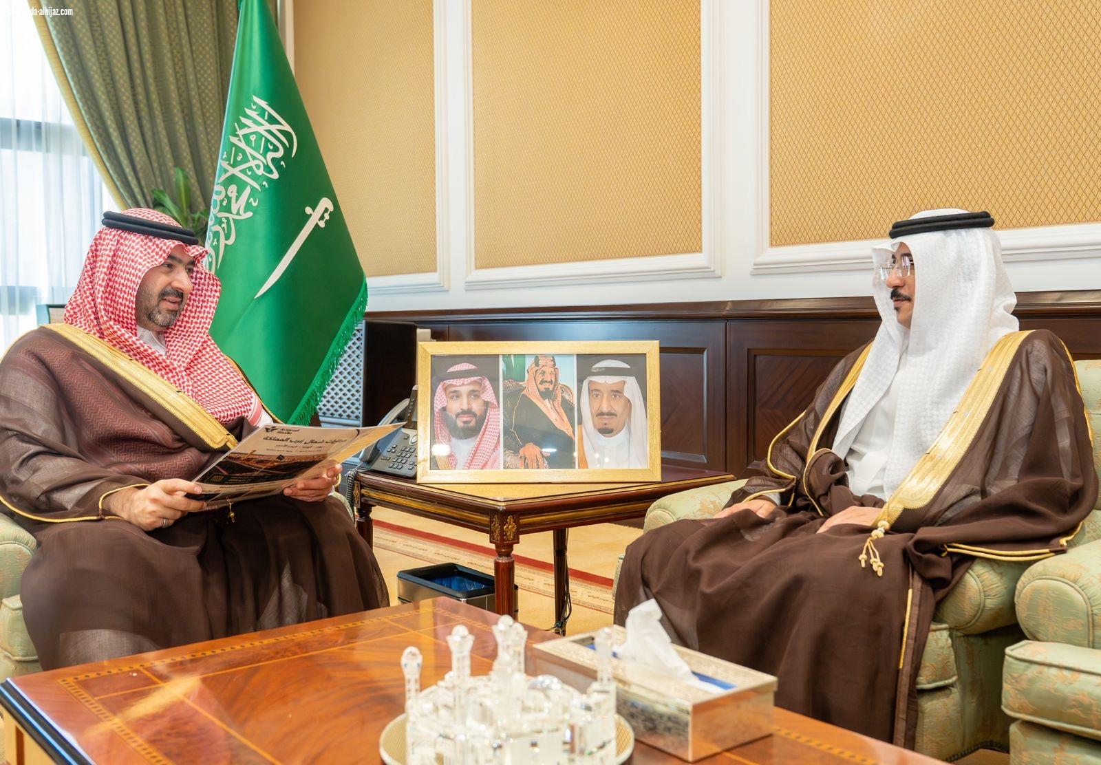 نائب أمير تبوك يستقبل مدير عمليات الخطوط السعودية لمحطة تبوك ونيوم والوجه والبحر الأحمر  