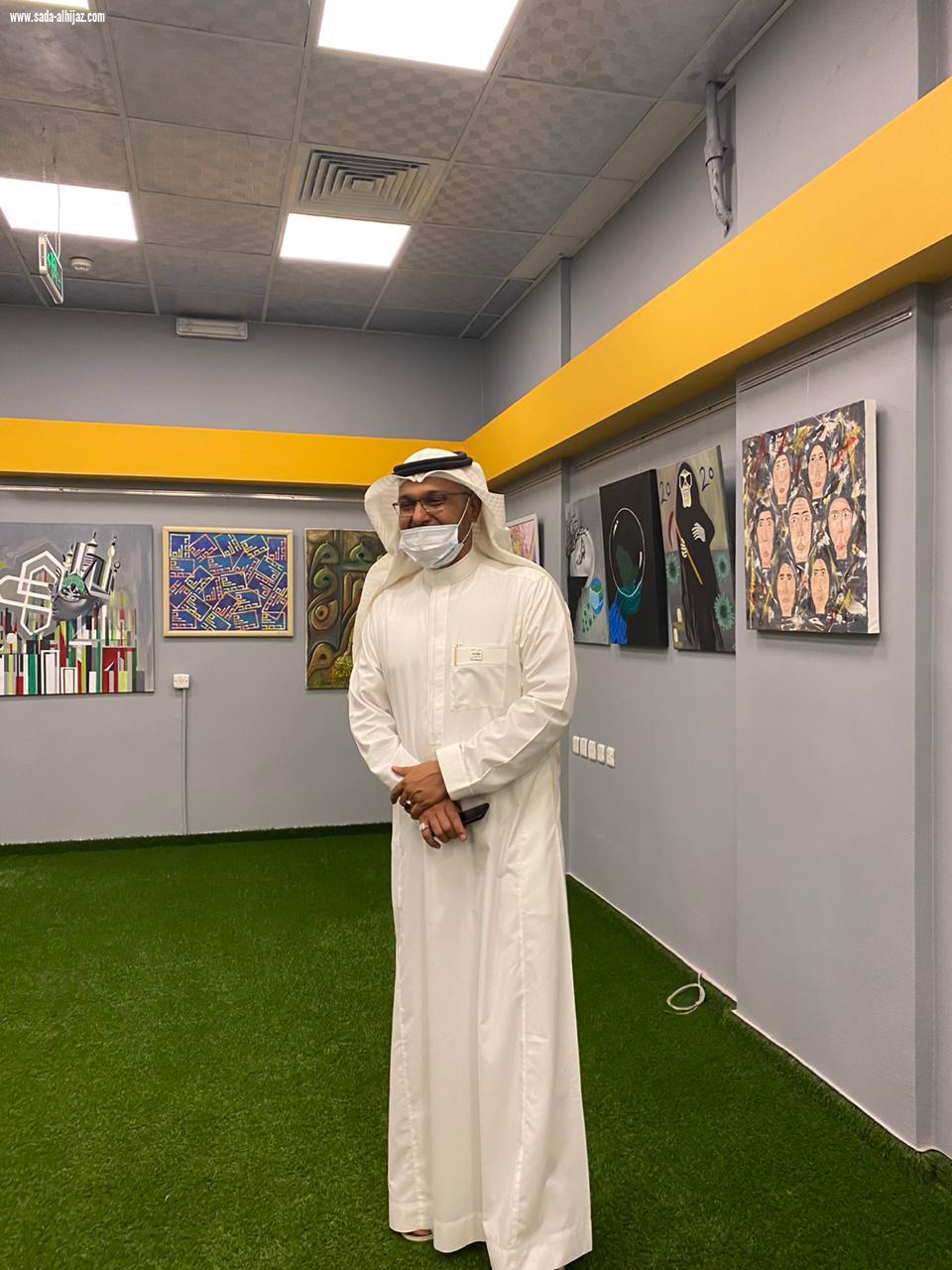 رواق أديبات ومثقفات المدينة المنورة ينظم يوم الخميس الموافق ٢ ذو الحجة من العام ١٤٤١هـ المعرض الفني التشكيلي