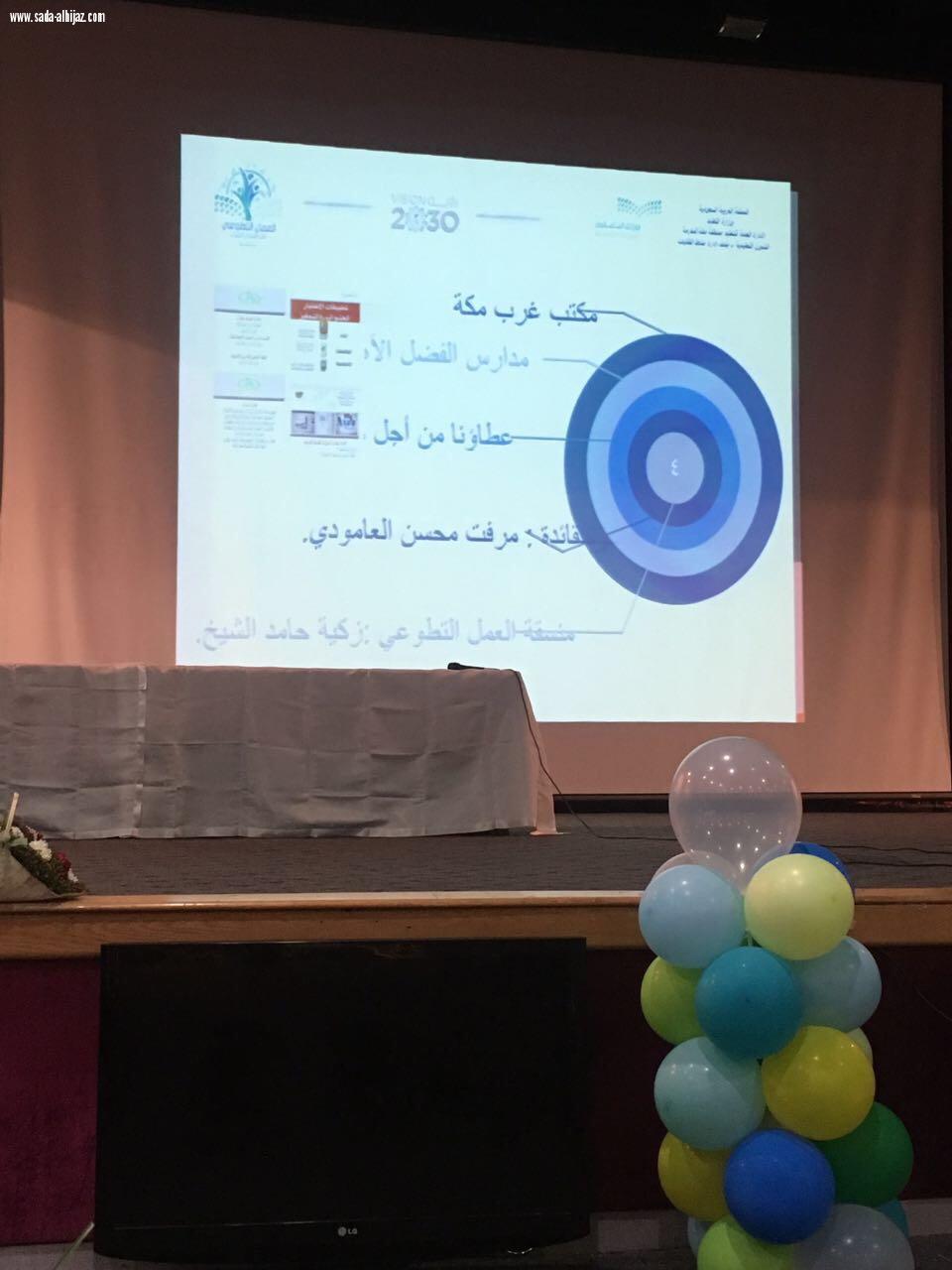 برعاية مساعدة المدير العام تعليم مكة يدشن مبادرة بادر بنات تحت شعار خدمتكم شرف 