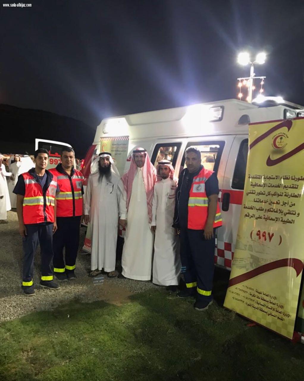مشاركة هيئة الهلال الأحمر السعودي بمهرجان خليص السياحي الزراعي 
