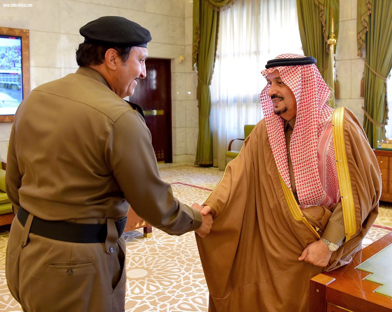 الأمير فيصل بن بندر يستقبل مدير الإدارة العامة للمرور ومدير مرور منطقة الرياض