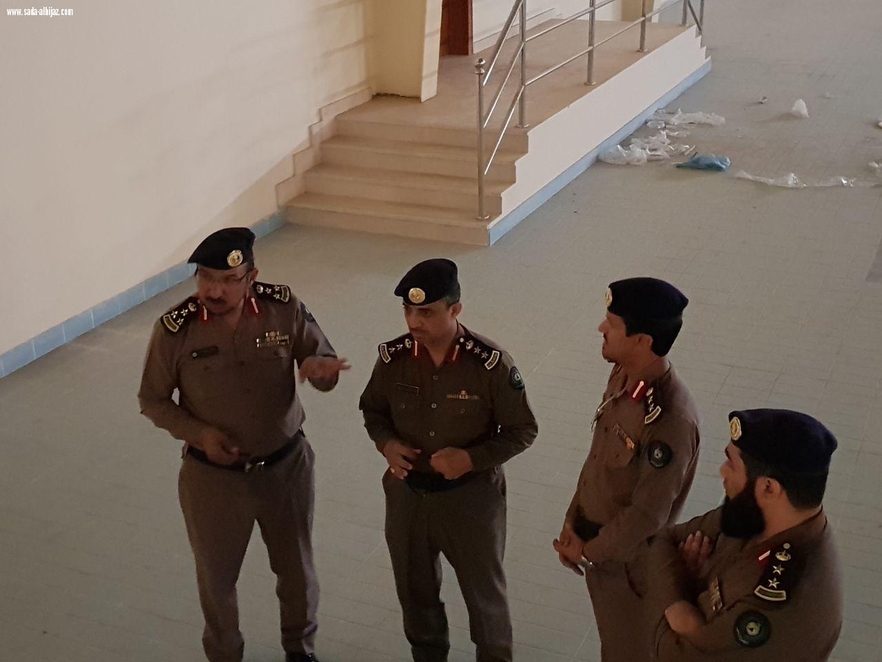 سعادة مساعد مدير الدفاع المدني بمنطقة المدينة المنورة يقوم بزيارة تفقدية لمركز تدريب الدفاع المدني بمنطقة المدينة المنورة