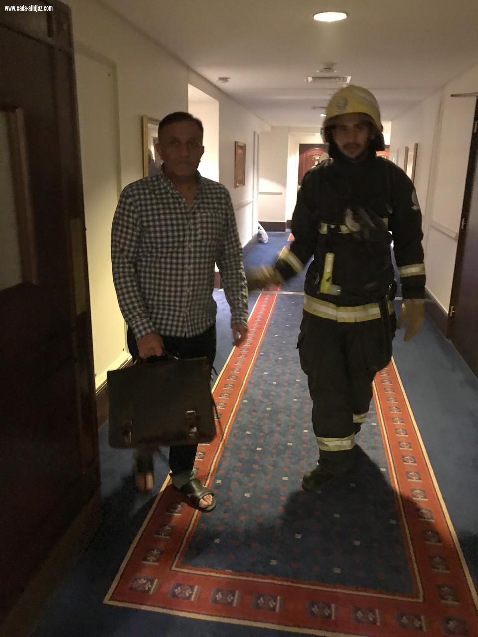 مدني المدينة :إخلاء ٣٥ نزيل احترازياً إثر حادث حريق بفندق بالمنطقة المركزية