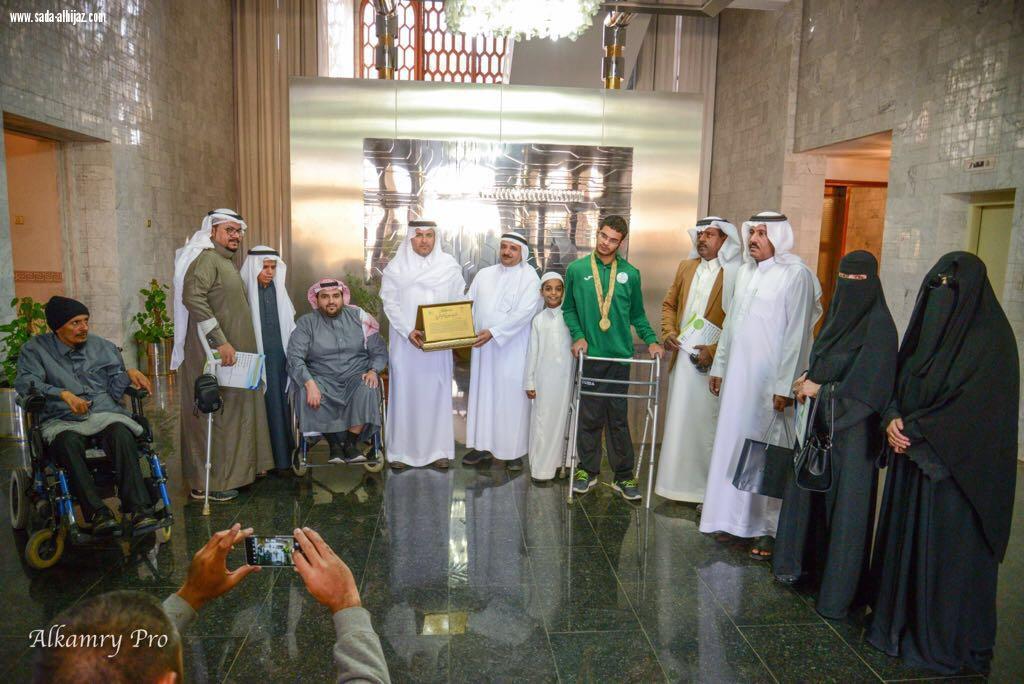 محافظ الطائف يستقبل مستفيدي واعضاء مجلس ادارة جمعية الطائف الخيرية لذوي الاحتياجات الخاصة