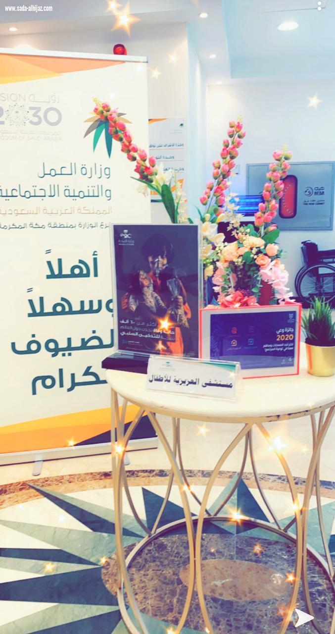 مستشفى العزيزية للاطفال بجدة يشارك بركن توعوي عن فيروس كورونا