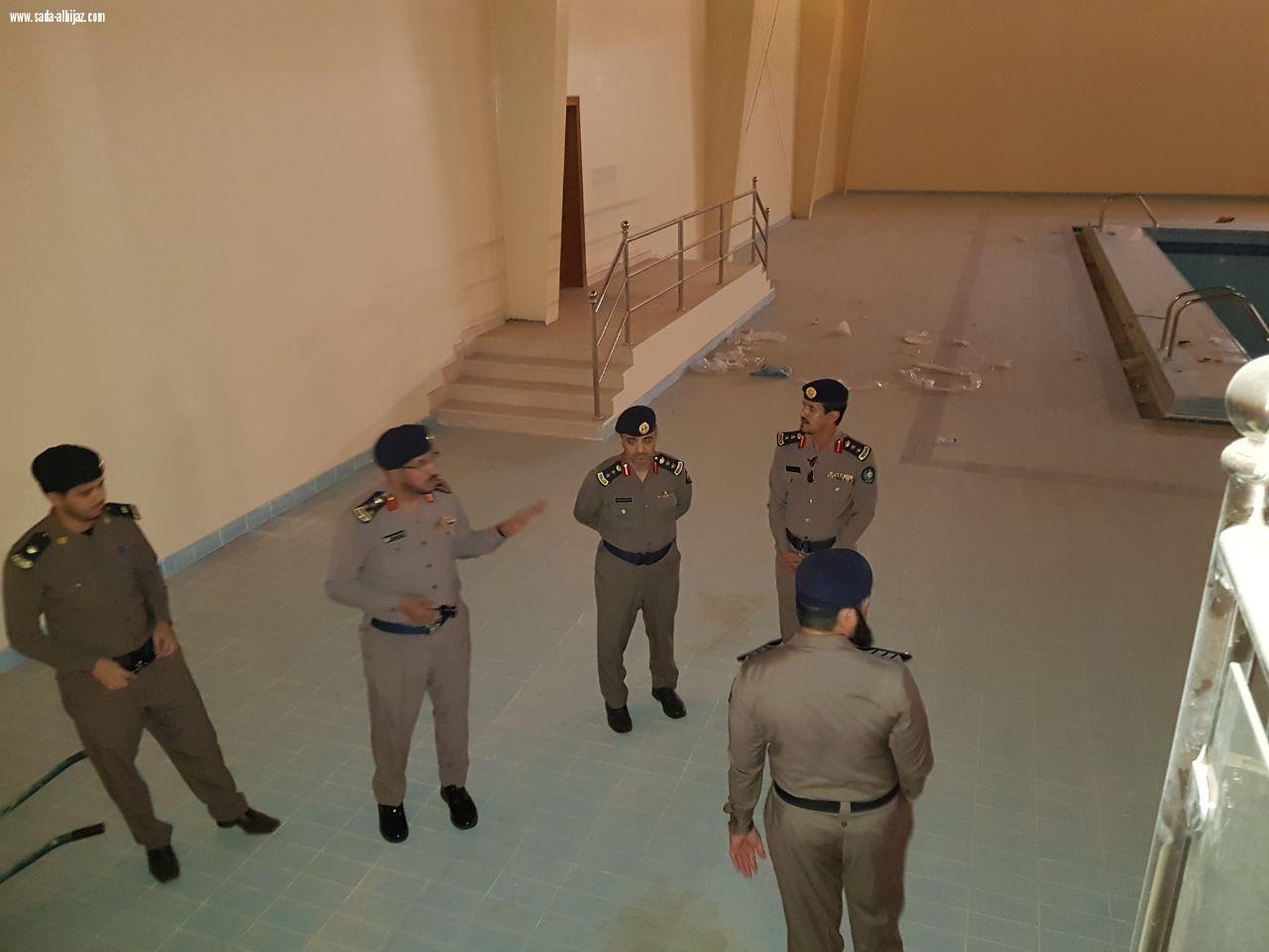 سعادة مساعد مدير الدفاع المدني بمنطقة المدينة المنورة يقوم بزيارة تفقدية لمركز تدريب الدفاع المدني بمنطقة المدينة المنورة