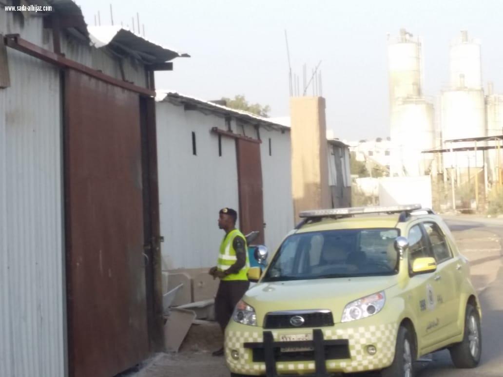 مدني المدينة ينفذ جولات تفتيشية لفرق الاشراف الوقائي على بعض المستودعات .