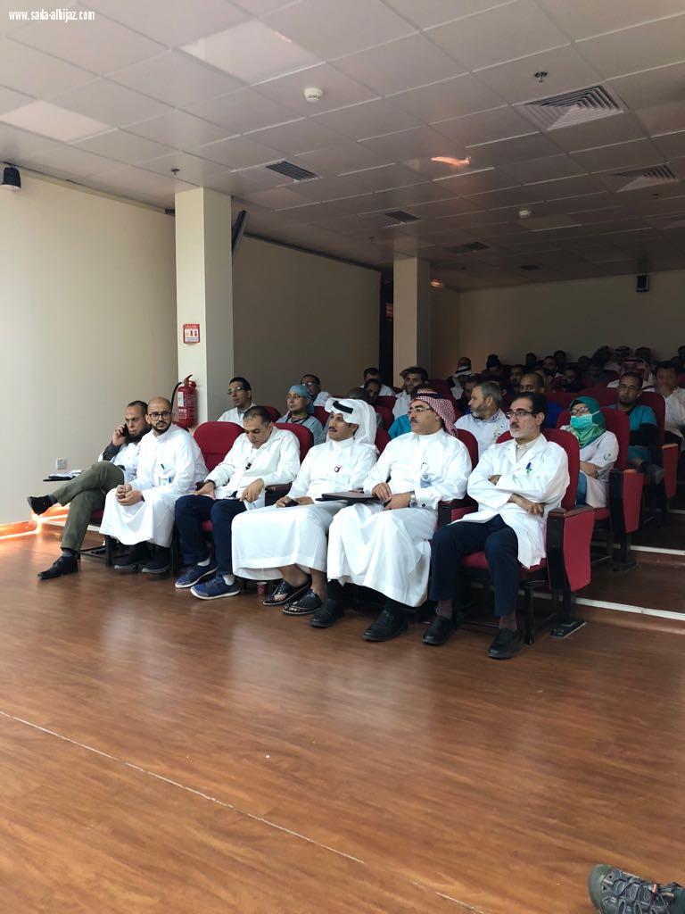 ‏ الإدارة العامة للدفاع المدني بالمدينة المنورة تعقد ‏برنامجاً توعوياً للسلامة في المنشآت الصحية