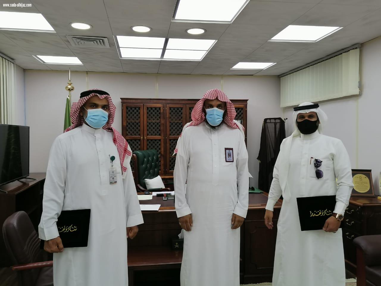 *مدير عام فرع وزارة الشؤون الإسلامية والدعوة والإرشاد بمنطقة المدينة المنورة يكرم فريق فرسان الصُفّة التطوعي*