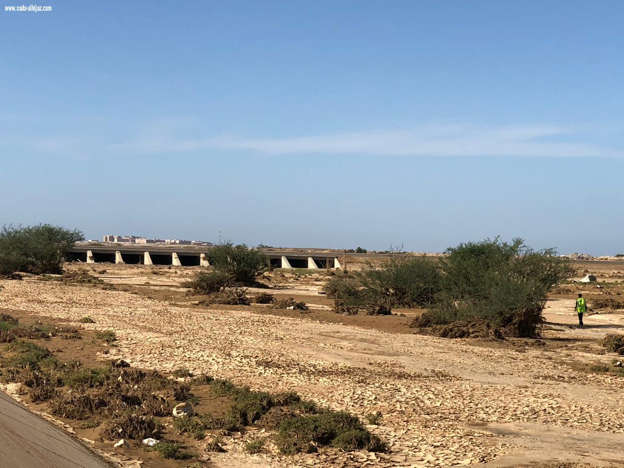 فرق الدفاع المدني تواصل البحث عن مفقودة وادي ثما لليوم التاسع على التوالي