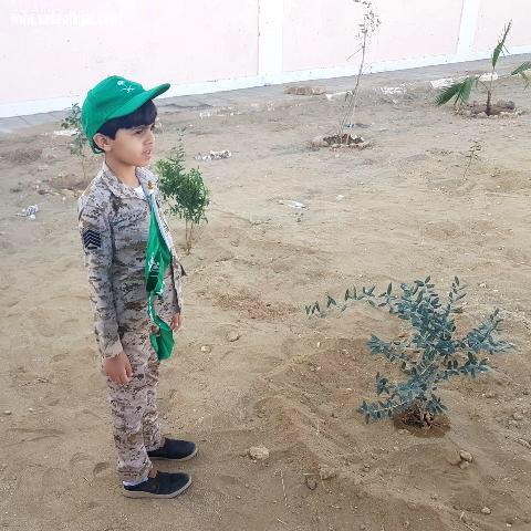 غرس أول شتلة لشهيد في مدرسة نهاوند بأحد رفيدة