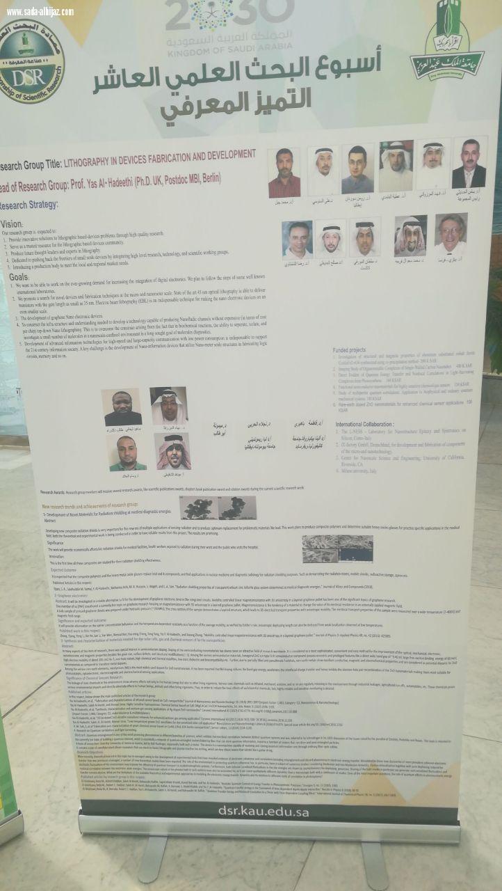 معالي مدير جامعة الملك عبدالعزيز يحتفي بأعضاء هيئة التدريس والطلاب الفائزين بجوائز التميز المعرفي