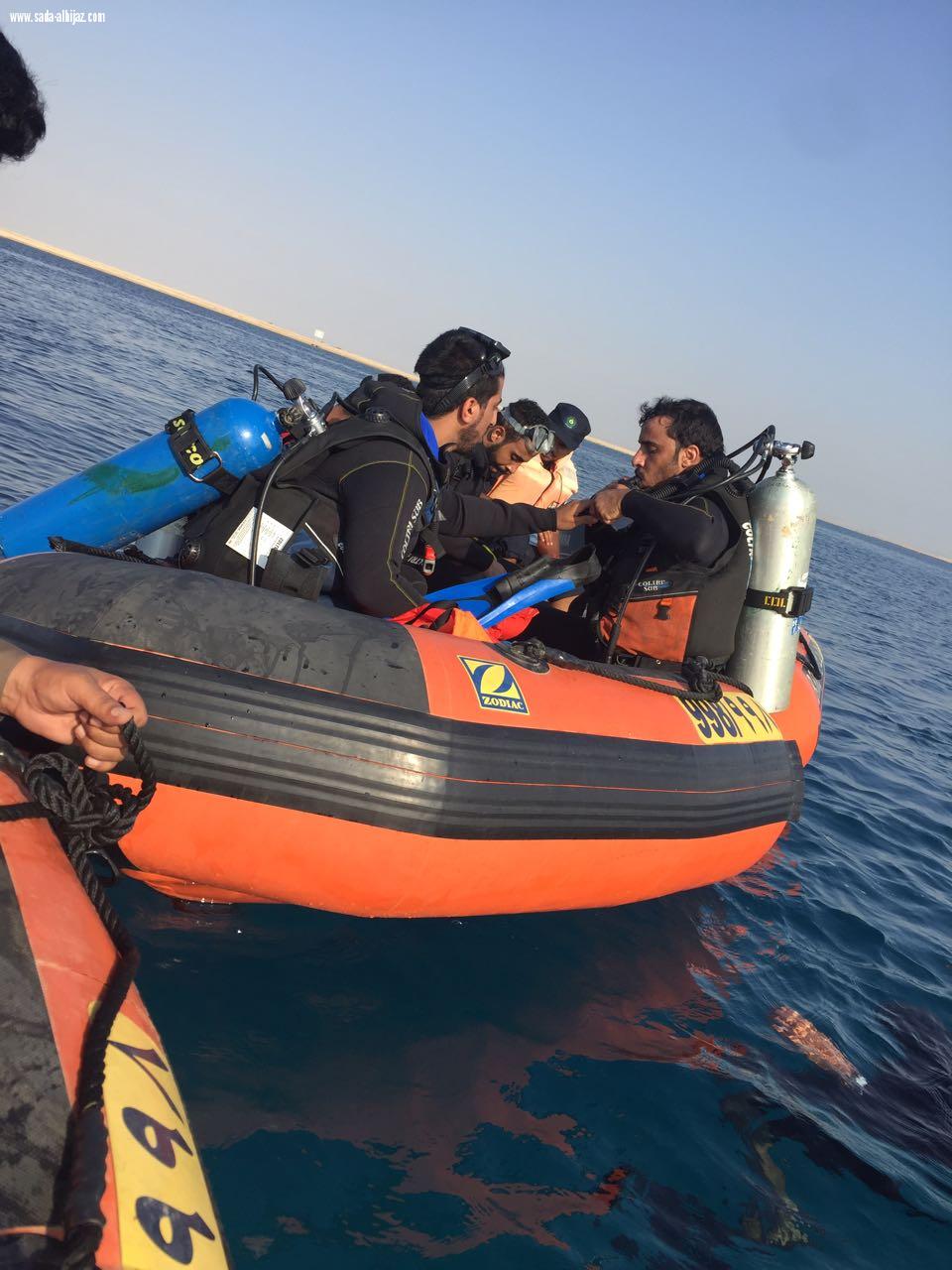 ادارة الدفاع المدني بمحافظة ينبع تنفذ الفترة الاولى من البرنامج التدريبي للغوص في منطقة شرم ينبع