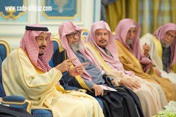 خادم الحرمين الشريفين يستقبل أصحاب السمو الأمراء ومفتي عام المملكة ورئيس مجلس الشورى وأصحاب الفضيلة العلماء والمعالي 