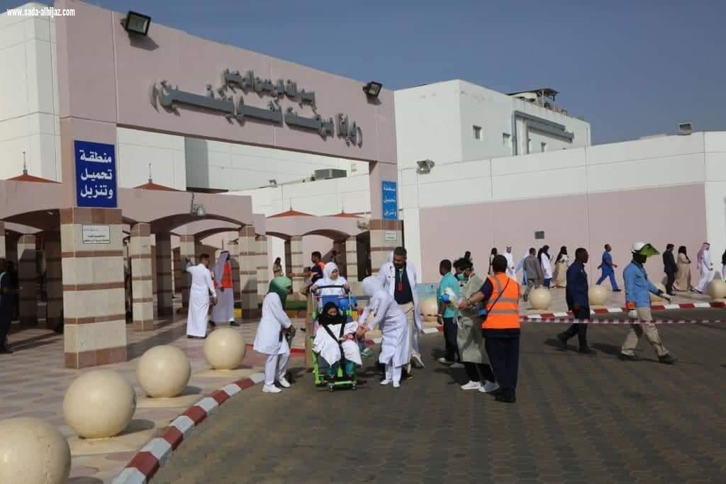 بمشاركة عدة جهات حكومية  فرضية حريق وهمي بمستشفى حراء العام بمكة