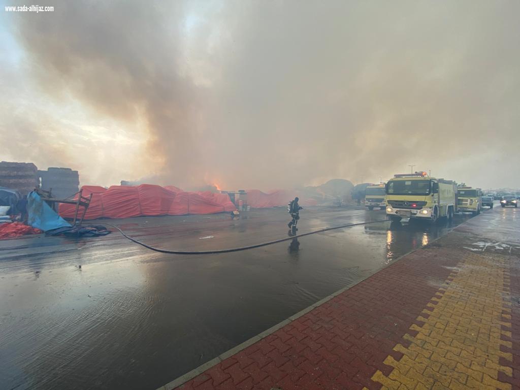 حادث حريق حلقة اعلاف