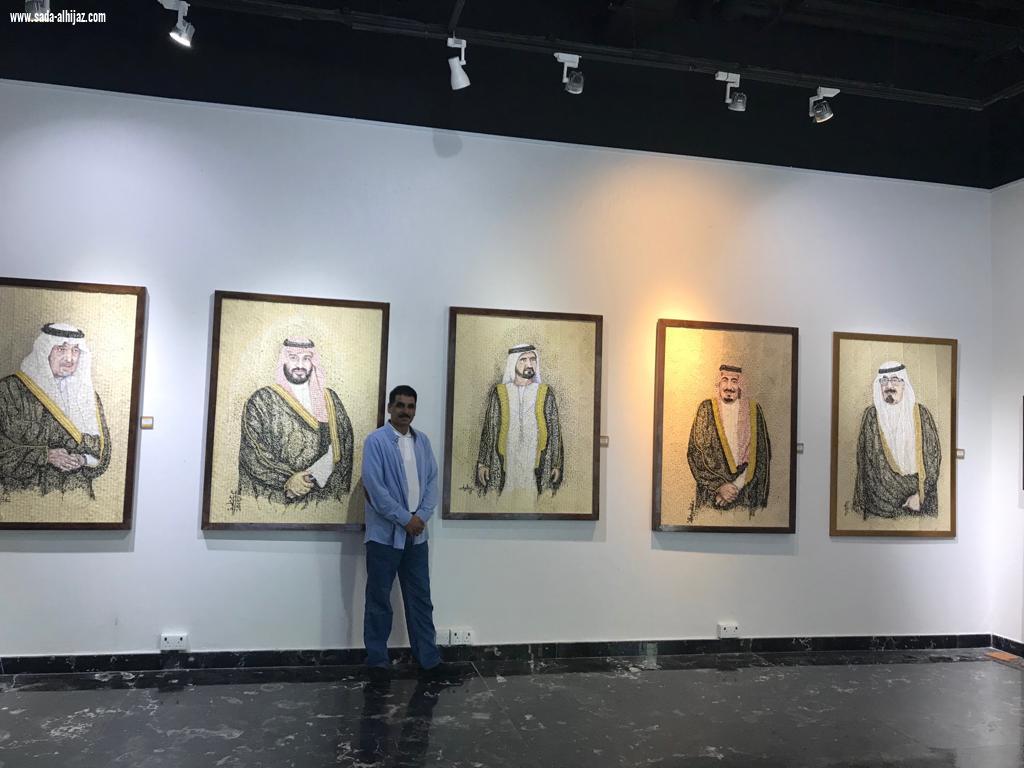 بمعرض دبي ( ذاكرة الفل الجازاني ) للفنان التشكيلي السعودي عبدالوهاب عطيف