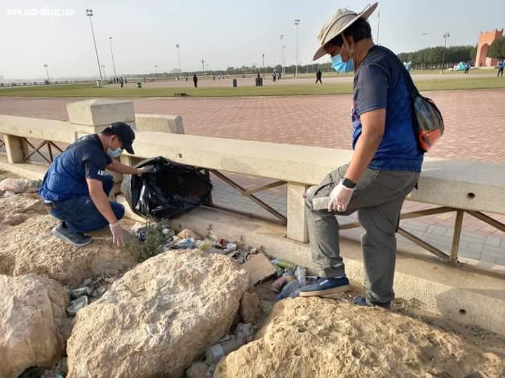 بمشاركة خمس جاليات وأكثر من 50 فرقة تطوعية أمانة الشرقية تواصل أعمال مبادرة