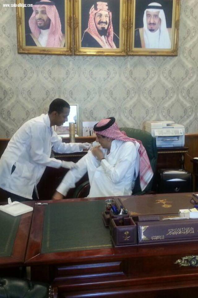 تطعيم منسوبي صحة بيشة ضد الأنفلونزا الموسمية 