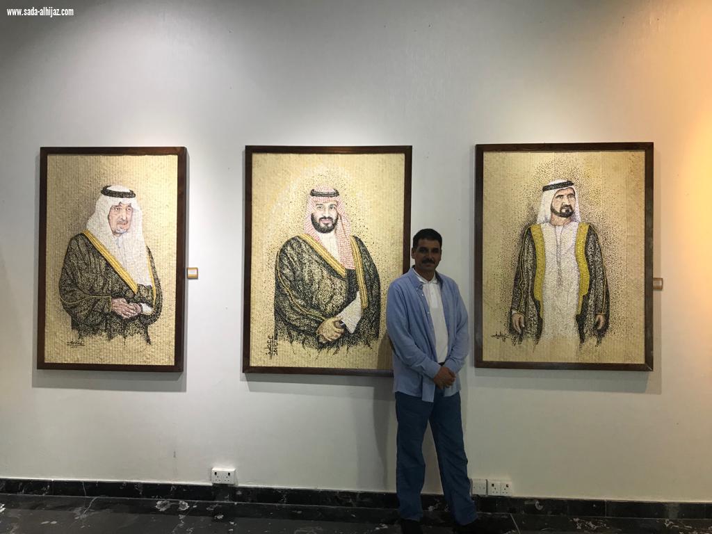 بمعرض دبي ( ذاكرة الفل الجازاني ) للفنان التشكيلي السعودي عبدالوهاب عطيف