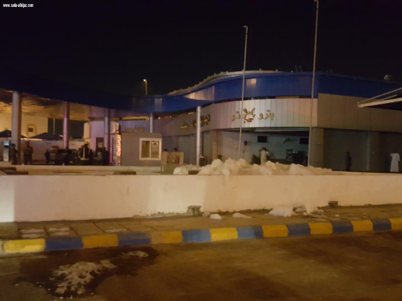 مدني المدينة يسيطر على حريق بمحطة وقود بحي الدعيثة