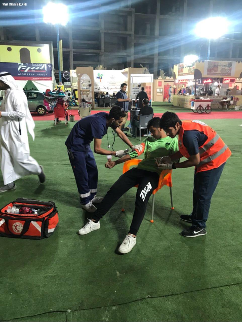 الهلال الأحمر في محافظة جدة يشارك في مهرجان ربيعنا أحلى
