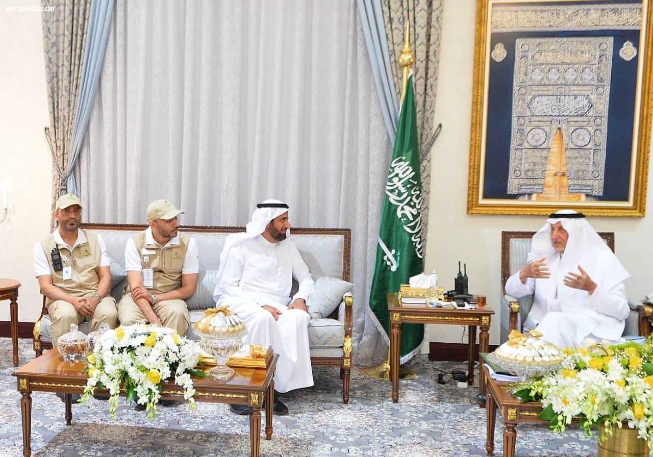 أميرمكة يستقبل في مقر الإمارة بمنى وزير الصحة الدكتورتوفيق الربيعة يرافقه عددًمن قيادات الوزارة