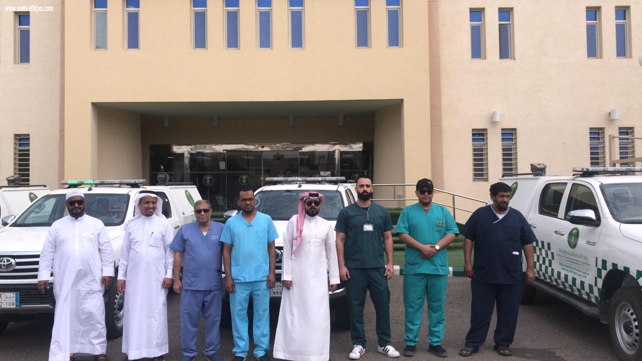 تسليم العيادات المتنقلة الى المكاتب والوحدات في منطقة المدينة المنورة