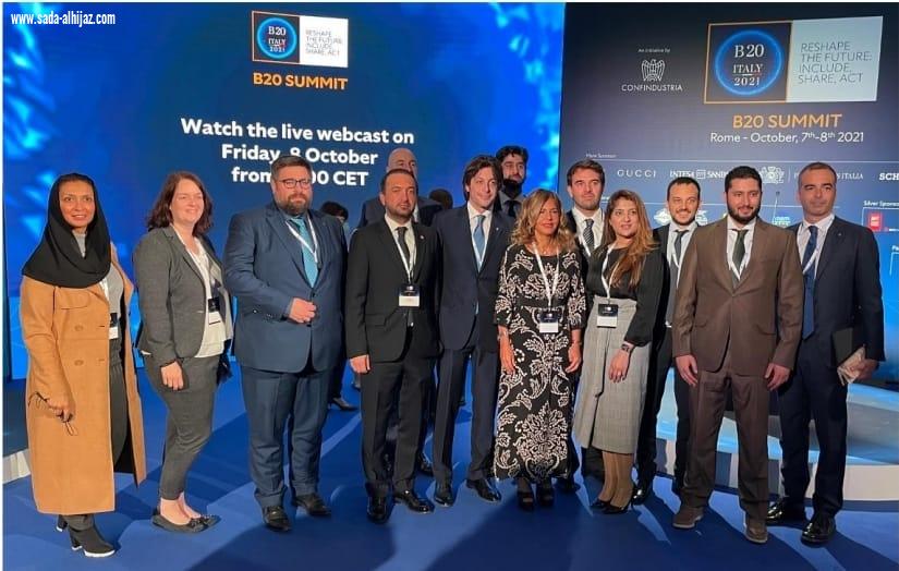 قمة اتحاد رواد الأعمال الشباب لمجموعة العشرين تختتم أعمالها في روما بالتأكيد على تحقيق فرص تعاون واسعة بين الدول المشاركة