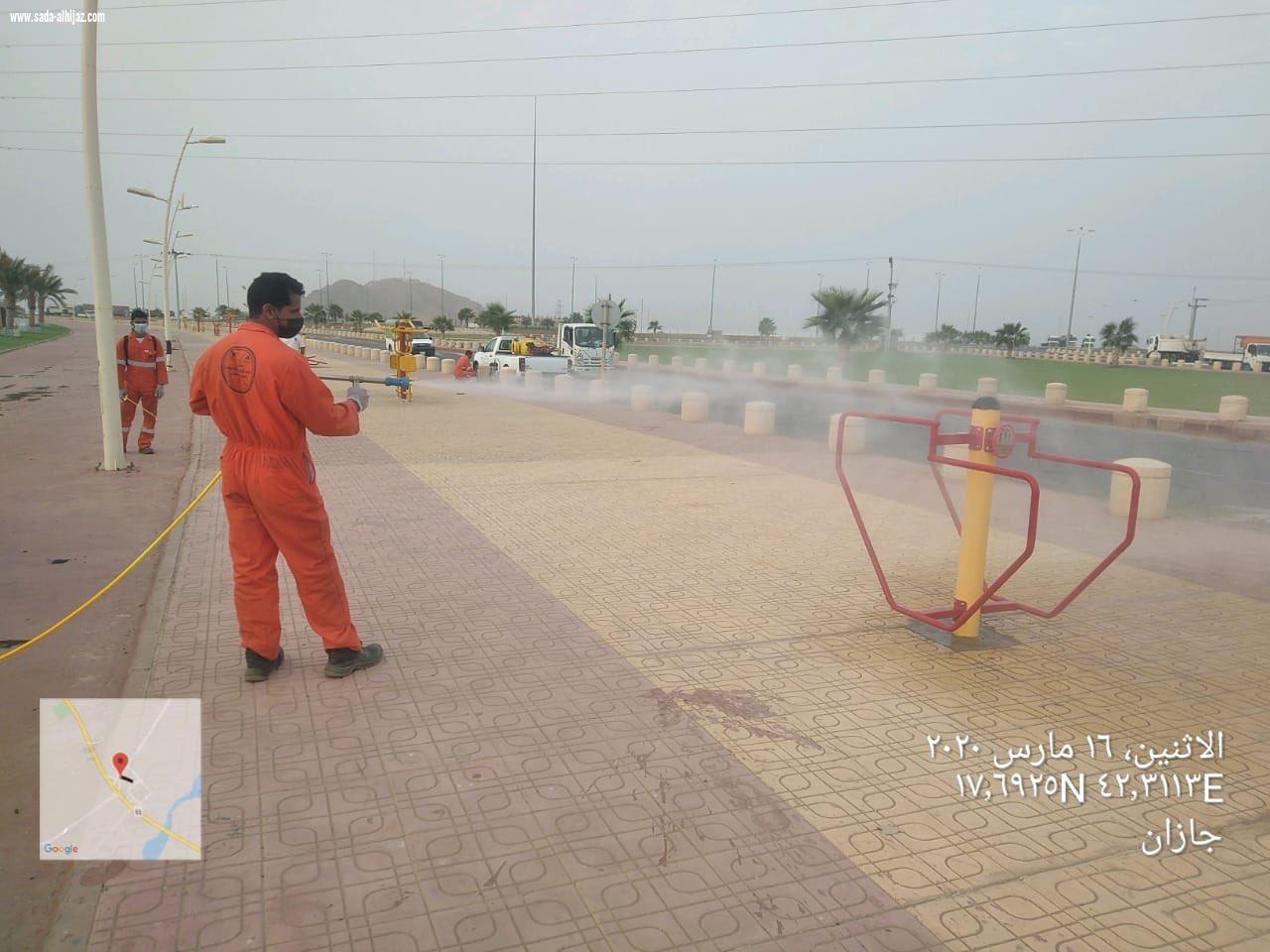 بلدية الدرب تواصل جهودها الوقائية والإحترازية للحد من انتشار كورونا
