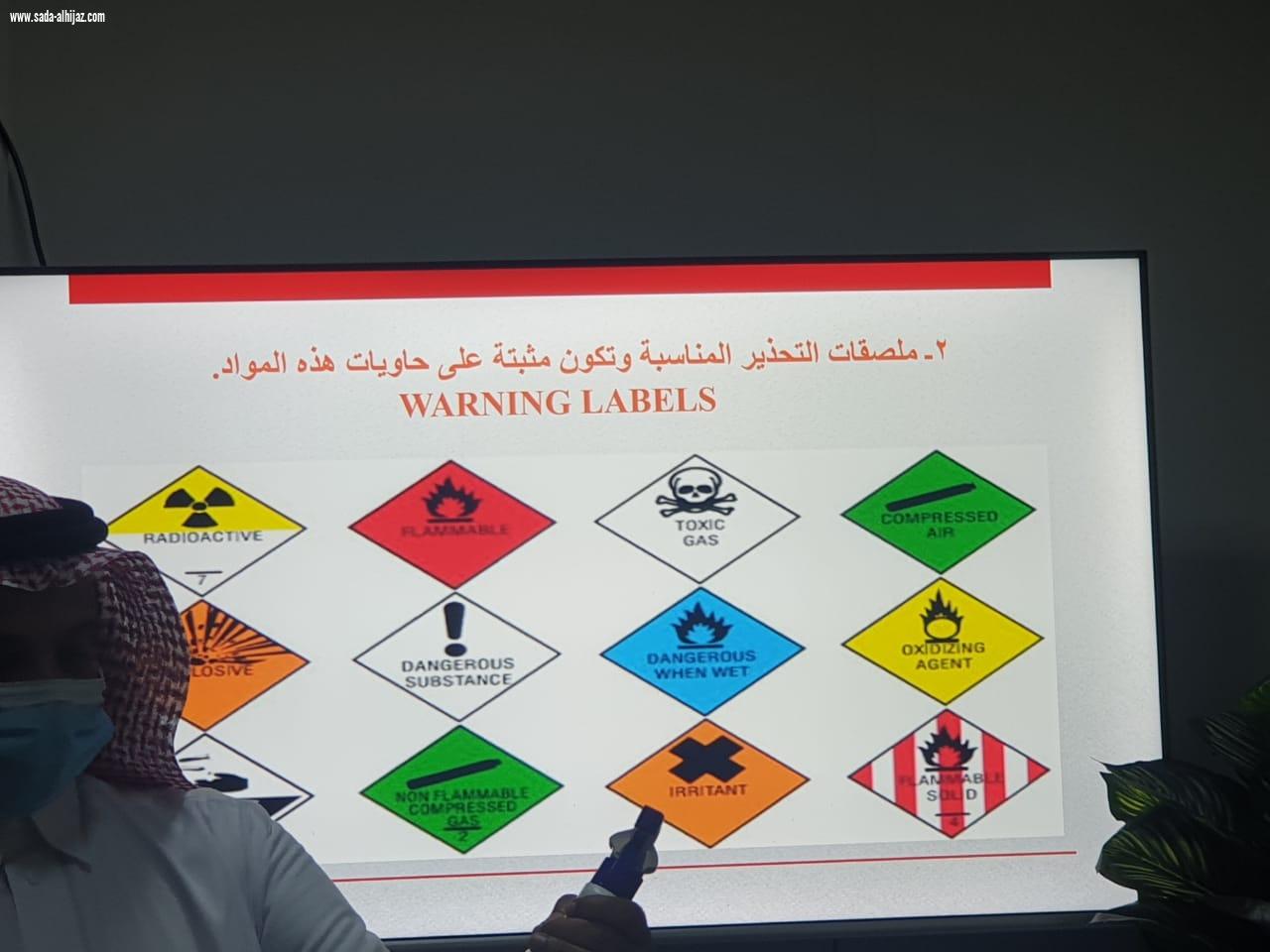 َدورة تدريبية في أساسيات السلامة لقسم المختبر وبنك الدم بمستشفى المسارحة العام