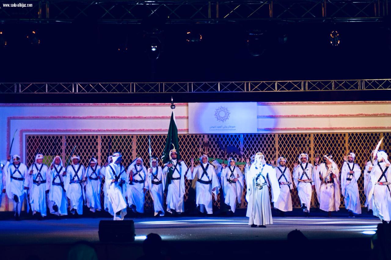 فرقة بني يوسف الشعبية بثقيف تتجلى إبداعاً في مهرجان ولي العهد للهجن