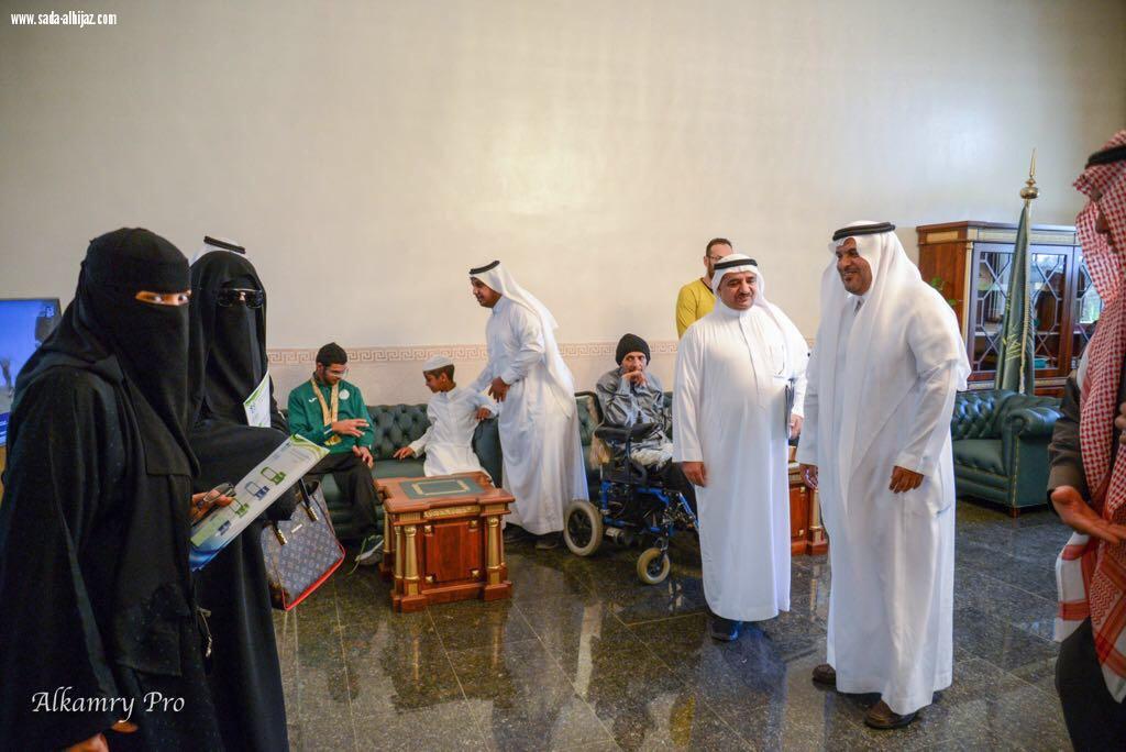 محافظ الطائف يستقبل مستفيدي واعضاء مجلس ادارة جمعية الطائف الخيرية لذوي الاحتياجات الخاصة
