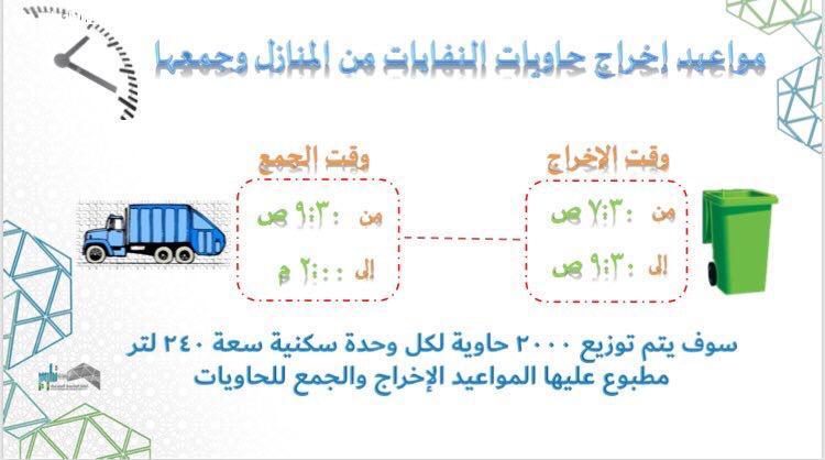 امانة العاصمة المقدسة تطلق مبادرة حي بلا حاويات