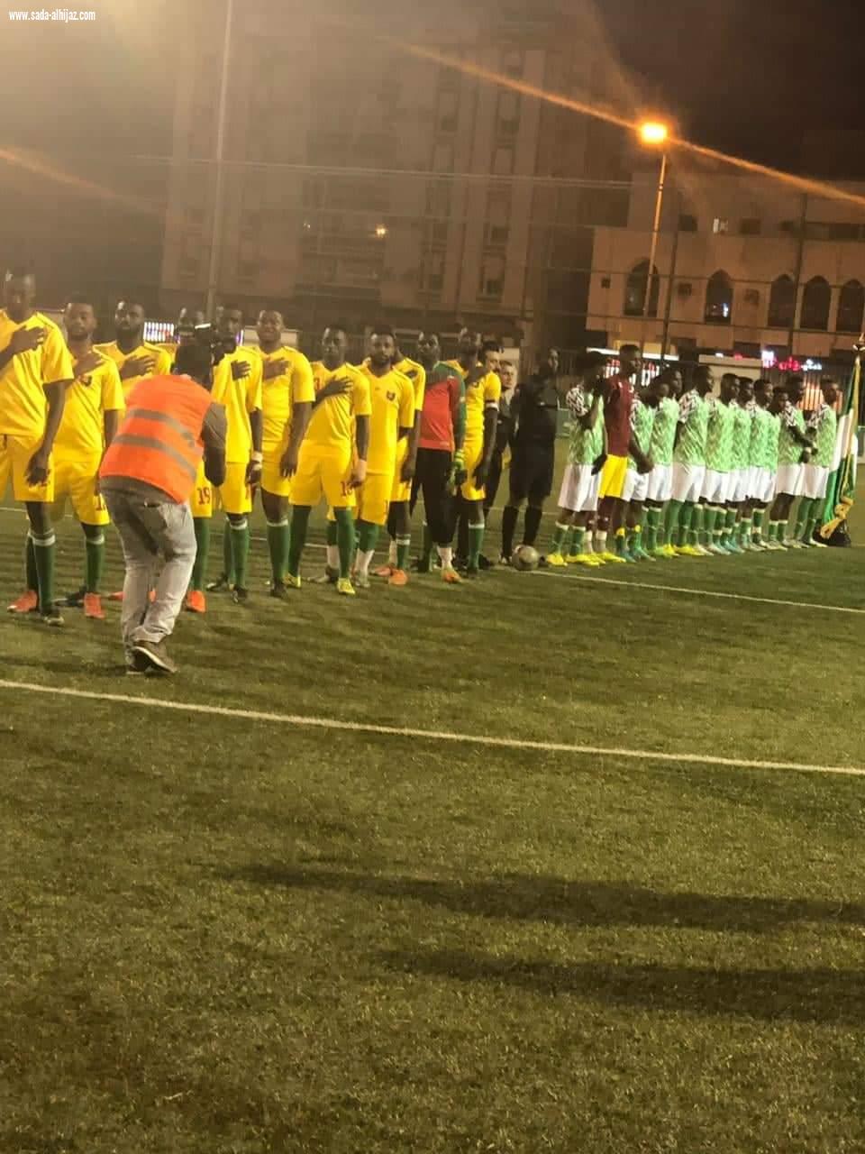 بحضور الشيخ غزالي طس منتخب جاليات نيجيريا يحصد كأس دوري القناصل المعتمدين بجدة احتضنته اكاديمية النادي الاهلي بجدة 