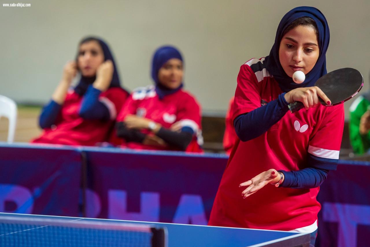 نورة العباس لاعبة المنتخب السعودي لكرة الطاولة أود العودة للتمارين
