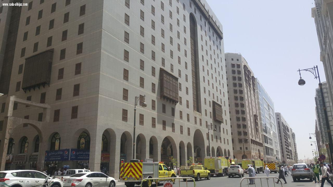 اخلاء نزلاء احد الفنادق احترازيا بالمركزية الشمالية .