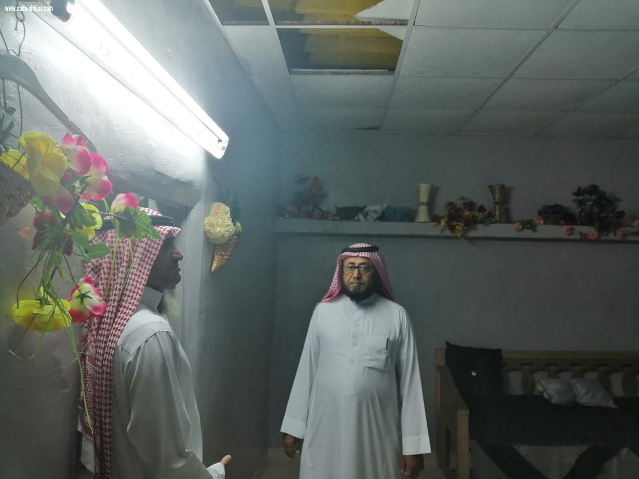 بر المسارحة تقوم بزيارة بعض المنازل المتضرره من الأمطار في محافظه الاحد