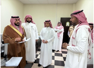   زيارة فضيلة المدير العام لفرع وزارة الشؤون الإسلامية بمنطقة تبوك إلى إدارة المساجد والدعوة والإرشاد بمحافظة حقل